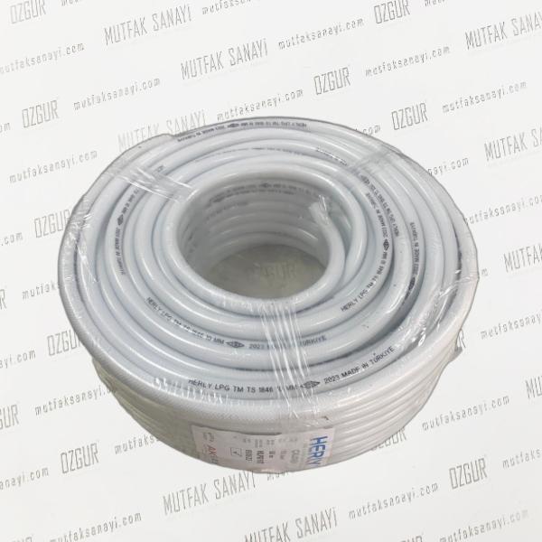 10 mm BEYAZ ÖRGÜLÜ LPG HORTUMU 